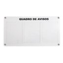 Ver imagem 1 de Quadro de avisos gestão à vista 3 displays A4 Branco