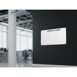 Quadro de avisos gestão à vista 3 displays A4 Branco - 3