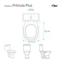Ver imagem 3 de Assento Sanitário Soft Close Primula Plus Verde Claro para Vaso Fiori