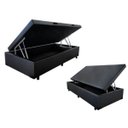 Ver imagem 1 de Cama Box Baú Solteiro 88x188x040 Premium Corino Preto