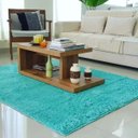 Ver imagem 1 de Tapete de Algodão para Sala/Quarto - Verde Tiffany - 1,50 x 2,00