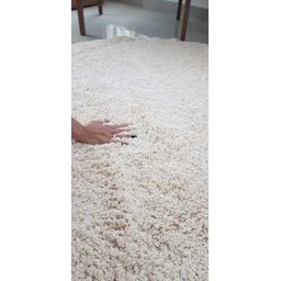 Tapete Algodão Par Sala/Quarto - Redondo - 1,50 x 1,50 - Cor Cru - 3