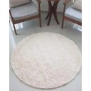 Ver imagem 2 de Tapete Algodão Par Sala/Quarto - Redondo - 1,50 x 1,50 - Cor Cru