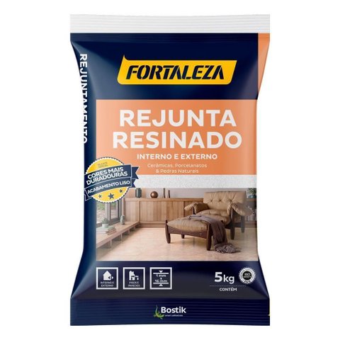 Rejunte Resinado de Base Cimentícia P/porcelanato Platina5kg
