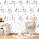 Ver imagem 1 de Papel de Parede Infantil - Unicórnios 1 Arte Destaque 2 Metros