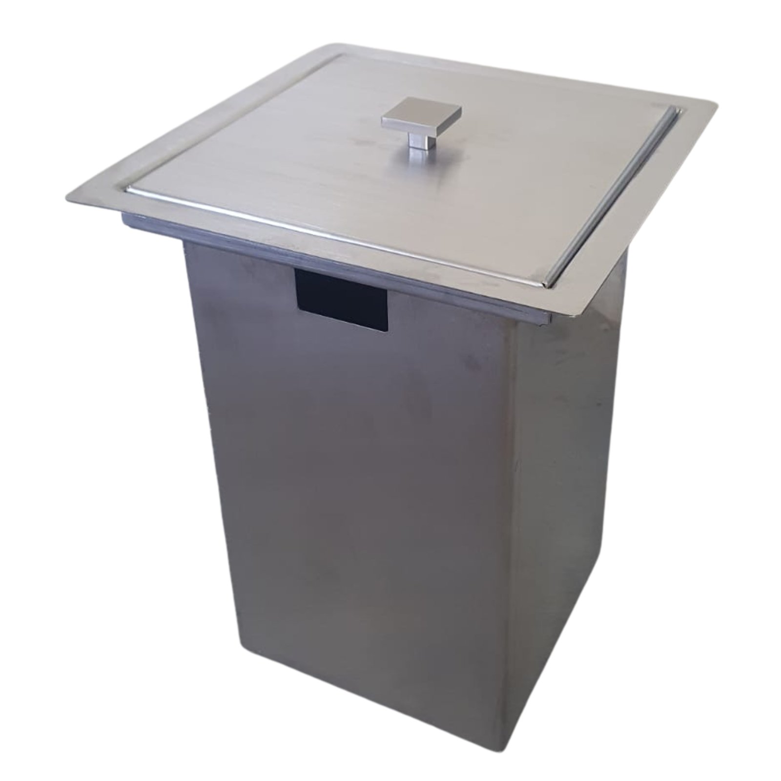 Lixeira Inox para Embutir Capacidade 5 Litros Ecosul - 1