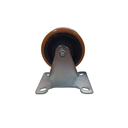 Ver imagem 3 de Kit 2 Rodizio Fixo 3 Polegadas com Placa sem Freio Pu para 300kg