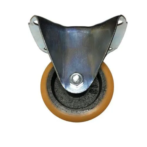 Kit 2 Rodizio Fixo 3 Polegadas com Placa sem Freio Pu para 300kg