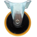 Ver imagem 4 de Kit 2 Rodizio Fixo 3 Polegadas com Placa sem Freio Pu para 300kg