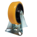 Ver imagem 2 de Kit 2 Rodizio Fixo 3 Polegadas com Placa sem Freio Pu para 300kg