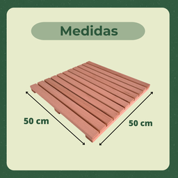 2 Deck Madeira Modular 50x50 Natural Área Interna e Externa - 6