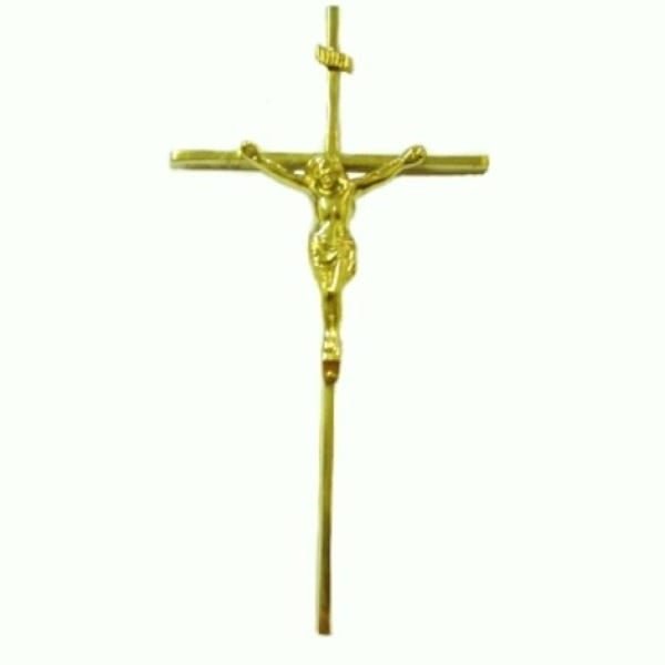 Cristo com Cruz Filete 15X17X30 - Tumulo, Jazigo e Parede - Bronze - 2