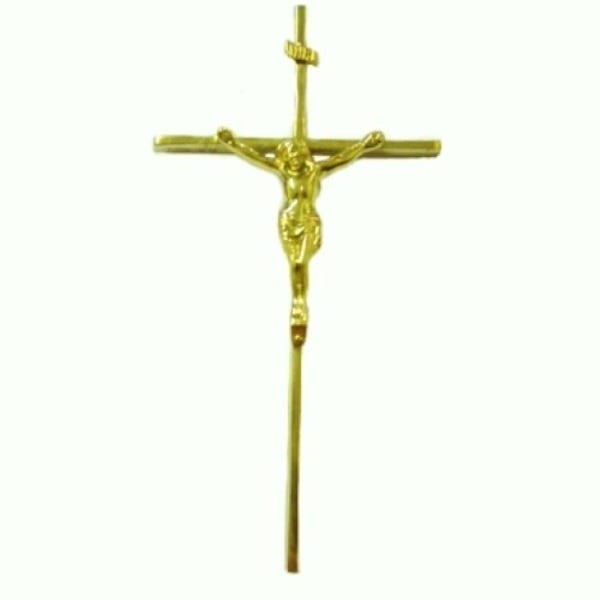 Cristo com Cruz Filete 25X25X40 - Tumulo, Jazigo e Parede - Bronze - 1