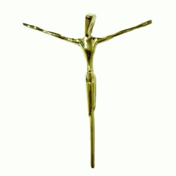 Cristo Estilizado 20 Cm - Tumulo, Jazigo e Parede - Bronze