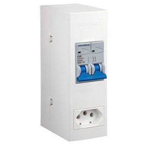 Caixa De proteção Slim Versatil - CP2-20.2 Disjuntor Bipolar 20 A
