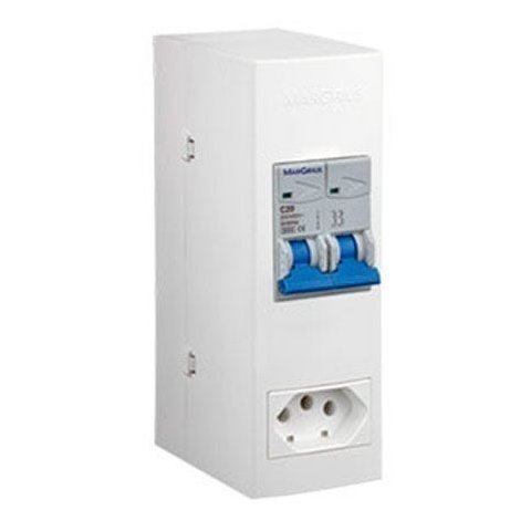 Caixa De proteção Slim Versatil - CP2-20.2 Disjuntor Bipolar 20 A