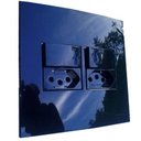 Ver imagem 1 de Conjunto 4x4" Linha Ebony Sleek Alto Brilho - 2 Tomadas 2p+t 20 A+2 Interruptor Simples juntas