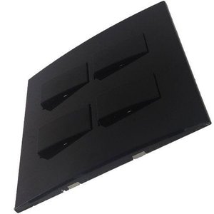Conjunto 4x4" Linha Ebony Sleek Alto Brilho - 4 Interruptores Simples Separados