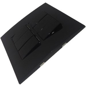 Conjunto 4x4" Linha Ebony Sleek Alto Brilho - 6 Interruptor Simples
