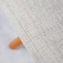 Ver imagem 5 de Poltrona Giratória Mesa Jantar Alto Padrão em Linho e Couríssimo