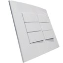 Ver imagem 1 de Conjunto 4x4 Linha Sleek Branco Alto brilho - 6 Interruptor paralelo