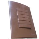 Ver imagem 1 de Conjunto 4x2 Linha Marrom Sleek Alto brilho - 3 interruptores Simples duplo