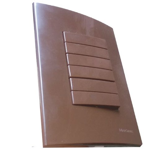 Conjunto 4x2 Linha Marrom Sleek Alto brilho - 3 interruptores Simples duplo