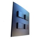 Ver imagem 1 de Conjunto 4x4" Linha Clean Preto Fosco - 4 Interruptores Simples Separados