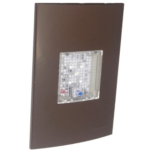 Conjunto 4x2 Linha Marrom Sleek Alto brilho - 1 Luz de Emergência Standard 3 LEDs