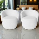 Ver imagem 7 de Kit 2 Poltronas Decorativa Beatriz Orgânica Couro Branco