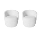 Ver imagem 1 de Kit 2 Poltronas Decorativa Beatriz Orgânica Couro Branco