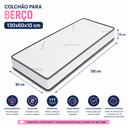 Ver imagem 2 de Kit Quarto de Bebê Doce Sonho com Berço com Rodízio Cômoda Sapateira e Colchão D18 130x60 Movellu