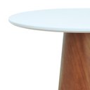 Ver imagem 3 de V9371atbvb Mesa de Jantar Tampo Vidro Base Cone Ø150 Lam. Cinamomo Amêndoa-tampo Ø150cm Branco/vidro