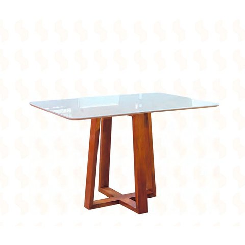 Sala de Jantar Madeira Maciça 1,60x0,80 com 4 Cadeiras - Pedro - Art Salas