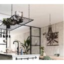 Ver imagem 2 de Suporte Panelas Teto Suspenso Ferro Conchas Colheres 100cm