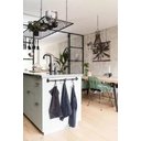 Ver imagem 3 de Suporte Panelas Teto Suspenso Ferro Conchas Colheres 100cm