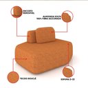 Ver imagem 3 de Sofá Módulo Chaise 165cm Orgânico Sala berlim bouclê K01 - D'Rossi
