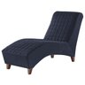 Poltrona Divã Chaise Longue Individual Azul - 1