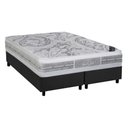 Ver imagem 1 de Cama Box Queen Colchão Molas Ensacadas Castor Pocket Super luxo Látex Plush Double Face + Base