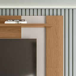 Painel para Tv Leme com Rack Brazos - Colibri Móveis - Freijo - 4