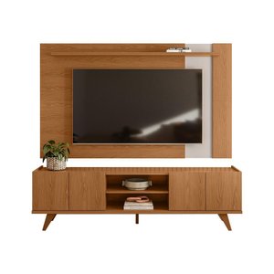 Painel para Tv Leme com Rack Brazos - Colibri Móveis - Freijo