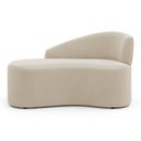 Ver imagem 2 de Namoradeira Compacta Decorativa Orgânica Auren 100cm Suede Bege - Desk Design