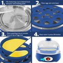Ver imagem 6 de Elite Gourmet Egg Cooker com Capacidade para 7 Ovos e Função Automática (azul)