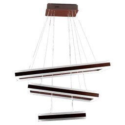 Lustre Pendente Retangular Led E Metal 6400+3000k - 1