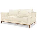 Ver imagem 1 de Sofa Balli 2 Lugares 190cm Pes Madeira Linho 222 Perola Ezz Perola
