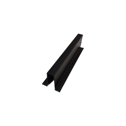 Kit 15 Un - Perfil Cartola 3000 Mm - 15 X 25 X 11 X 25 X 15 - Preto - 3