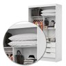 Guarda Roupa Casal Modulado Sevilha 5 e 2 Portas 8 Gavetas Carioca Móveis - 8