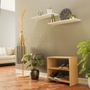 Ver imagem 1 de Sapateira Pequena para Quarto Sala 50 X 40 X 25cm - Carvalho