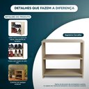 Ver imagem 4 de Sapateira Pequena para Quarto Sala 50 X 40 X 25cm - Carvalho