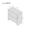 Ver imagem 5 de Sapateira Pequena para Quarto Sala 50 X 40 X 25cm - Carvalho